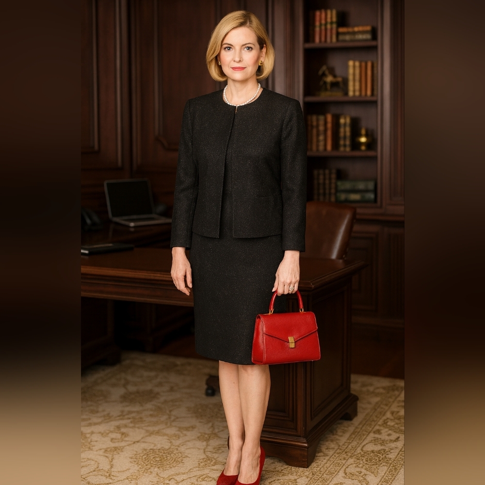 LINDA ALLARD ELLEN TRACY BLAZER & SKIRT SET SIZE 4